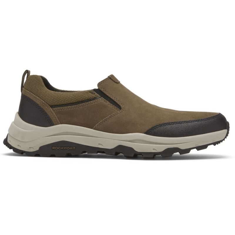 ROCKPORT - MEN'S XCS BIRCHFIELD SLIP-ON TREKKER-NEW VICUNA SUEDE