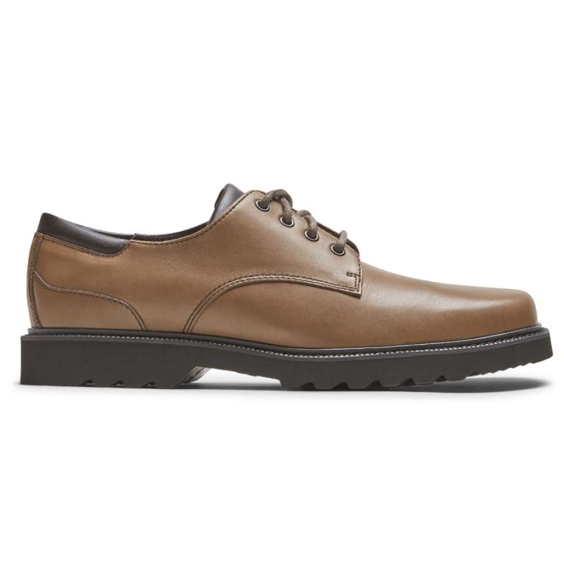 ROCKPORT - MEN'S NORTHFIELD WATERPROOF OXFORD-DARK BROWN