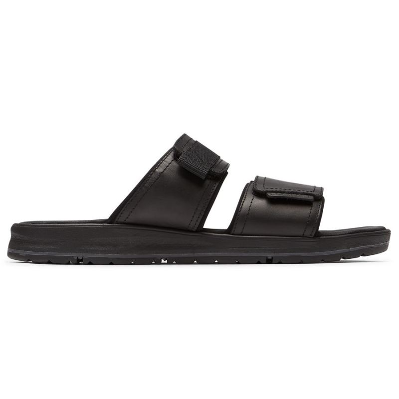 ROCKPORT - MEN'S LUCKY BAY DRESS SLIDE-BLACK