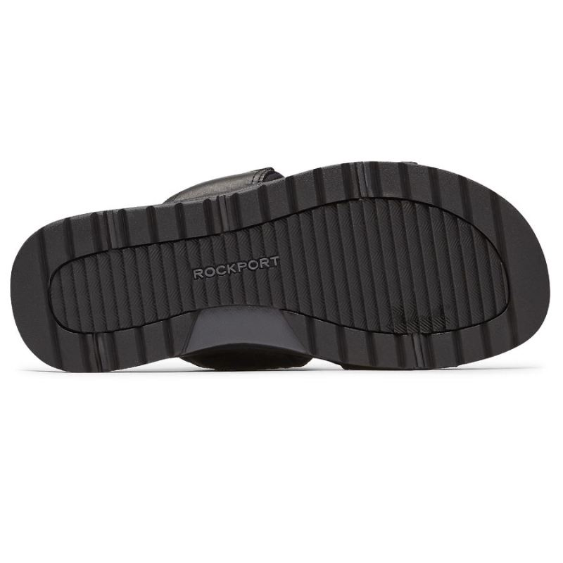 ROCKPORT - MEN'S LUCKY BAY DRESS SLIDE-BLACK