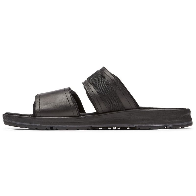 ROCKPORT - MEN'S LUCKY BAY DRESS SLIDE-BLACK