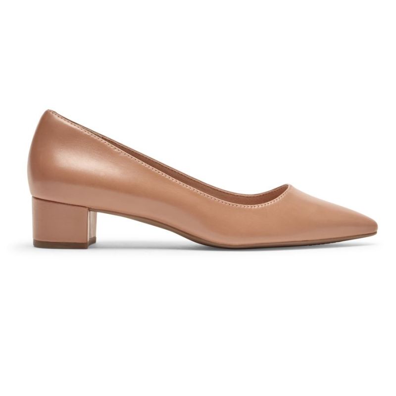 ROCKPORT - WOMEN'S TOTAL MOTION GRACIE PLAIN HEEL-AU NATUREL