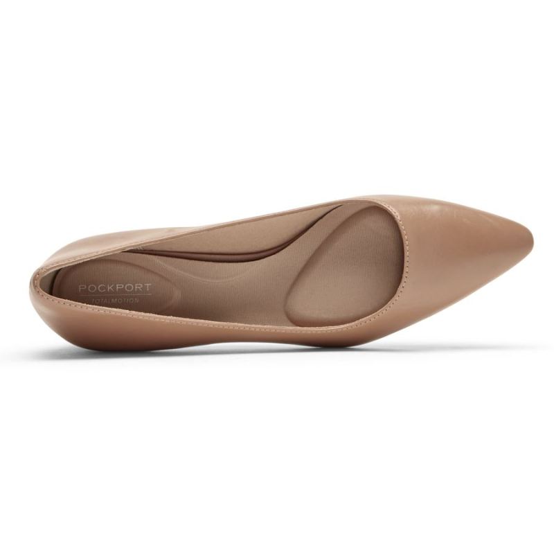 ROCKPORT - WOMEN'S TOTAL MOTION GRACIE PLAIN HEEL-AU NATUREL