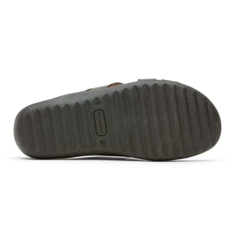 ROCKPORT - WOMEN'S RIDGE WOVEN SLIDE-BLACK