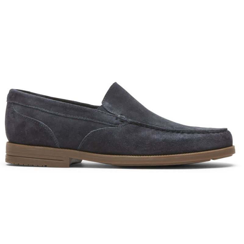 ROCKPORT - MEN'S PRESTON VENETIAN LOAFER-MIDNIGHT SUEDE