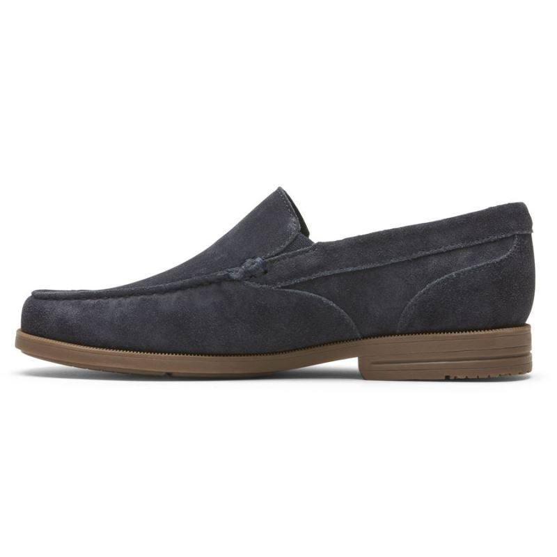 ROCKPORT - MEN'S PRESTON VENETIAN LOAFER-MIDNIGHT SUEDE