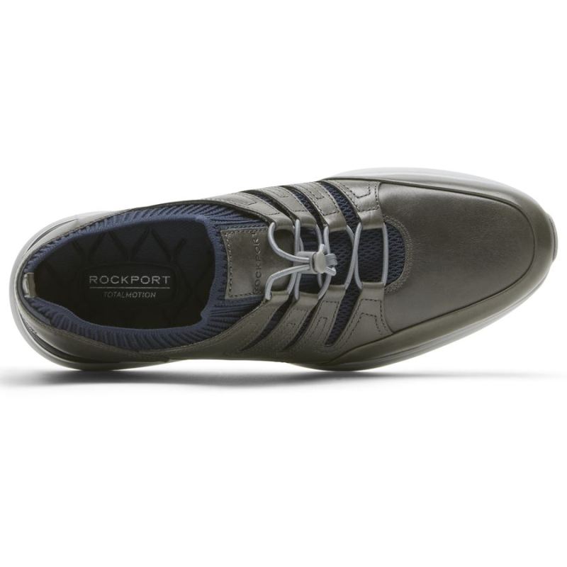 ROCKPORT - MEN'S TOTAL MOTION ACTIVE GHILLIE SNEAKER-STEEL GREY