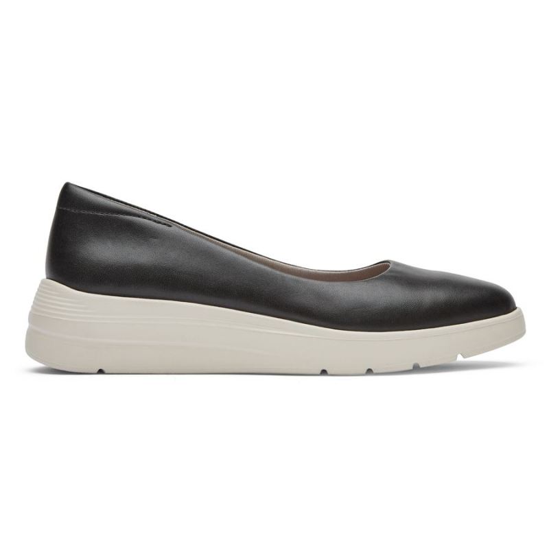 ROCKPORT - WOMEN'S TOTAL MOTION LILLIE BALLET FLAT-BLACK