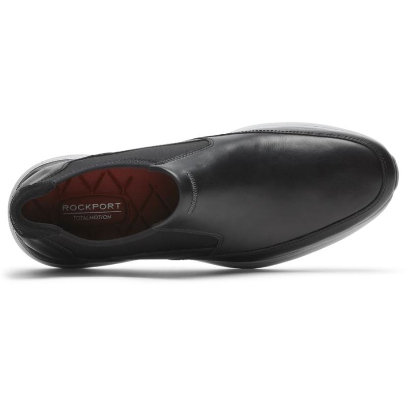 ROCKPORT - MEN'S TOTAL MOTION ACTIVE SLIP-ON SNEAKER-BLACK