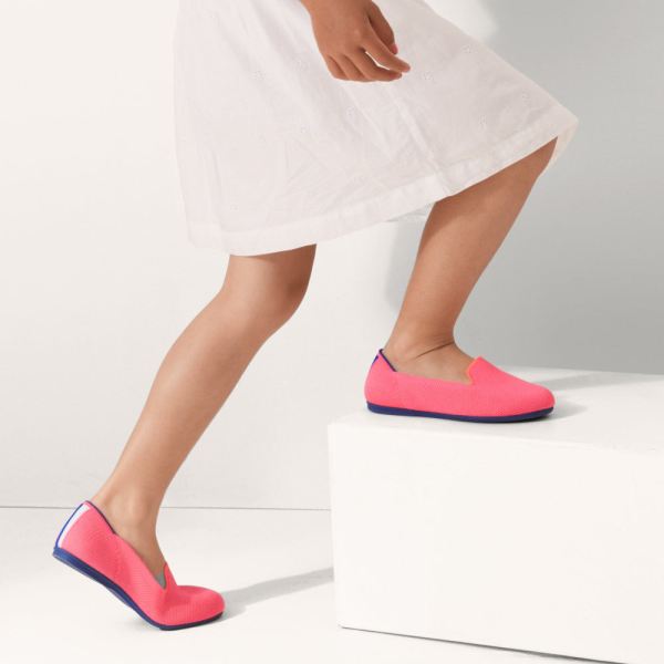 The Kids Loafer-Flamingo Kid's Rothys Shoes