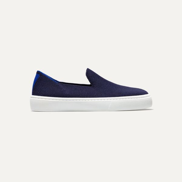 The Kids Sneaker-Deep Navy Kid's Rothys Shoes