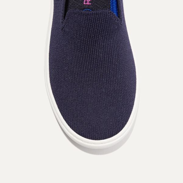 The Kids Sneaker-Deep Navy Kid's Rothys Shoes