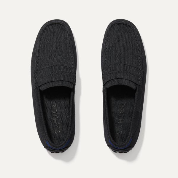 The Driving Loafer-Black Men's Rothys Shoes