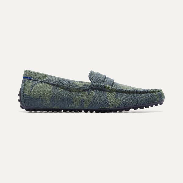 The Driving Loafer-Forest Camo Men's Rothys Shoes