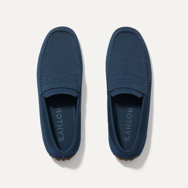 The Driving Loafer-Navy Men's Rothys Shoes