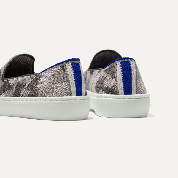 The Kids Sneaker-Grey Camo Kid's Rothys Shoes