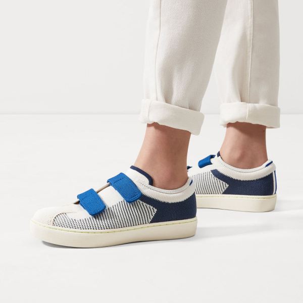 The Kids Strap Sneaker-Bicycle Blue Kid's Rothys Shoes