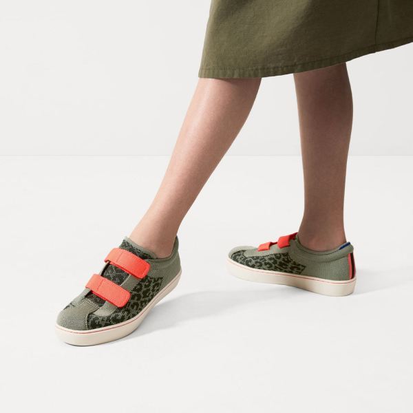 The Kids Strap Sneaker-Jungle Cat Kid's Rothys Shoes