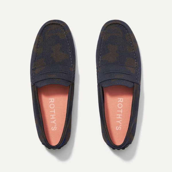 The Driving Loafer-Woodland Camo Men's Rothys Shoes
