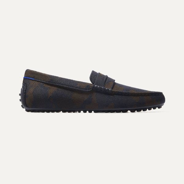 The Driving Loafer-Woodland Camo Men's Rothys Shoes
