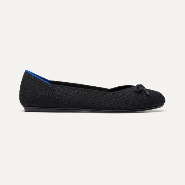 The Bow Flat-Blackout Women's Rothys Shoes