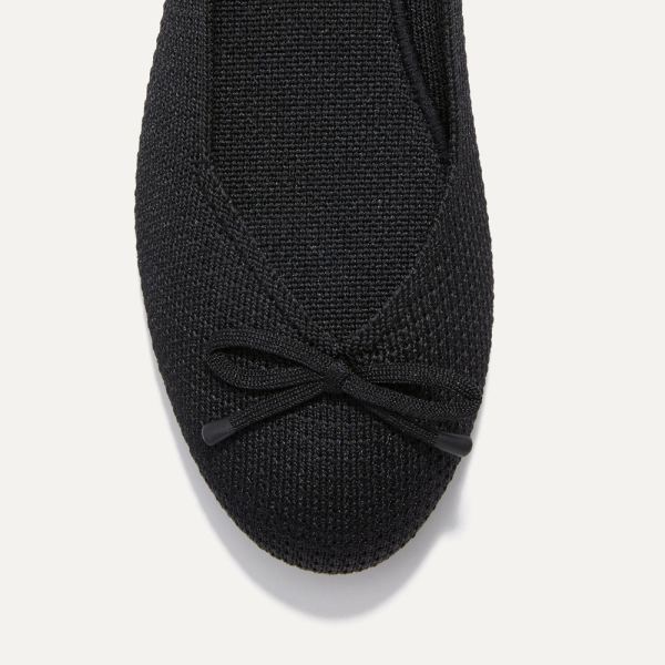 The Bow Flat-Blackout Women's Rothys Shoes