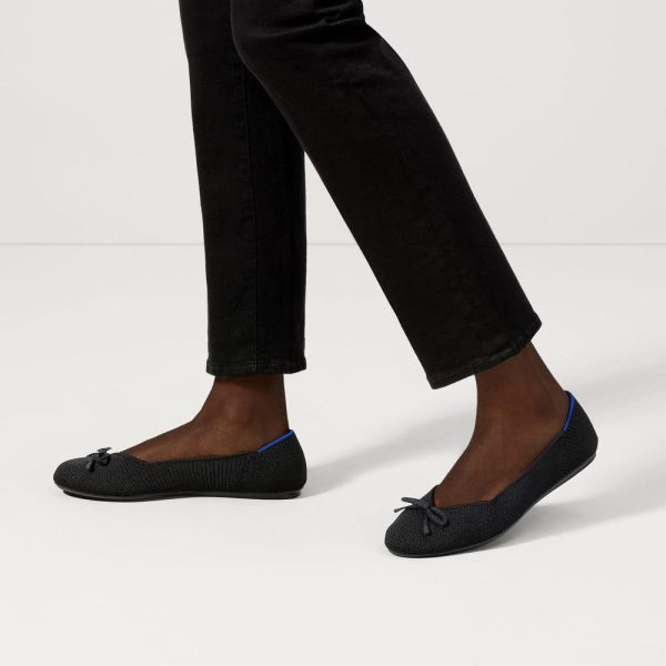 The Bow Flat-Blackout Women's Rothys Shoes