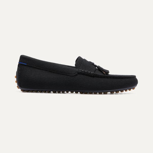 The Merino Tassel Driving-Black Men's Rothys Shoes