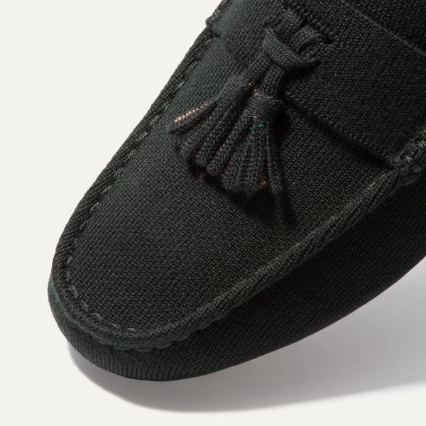 The Merino Tassel Driving-Black Men's Rothys Shoes