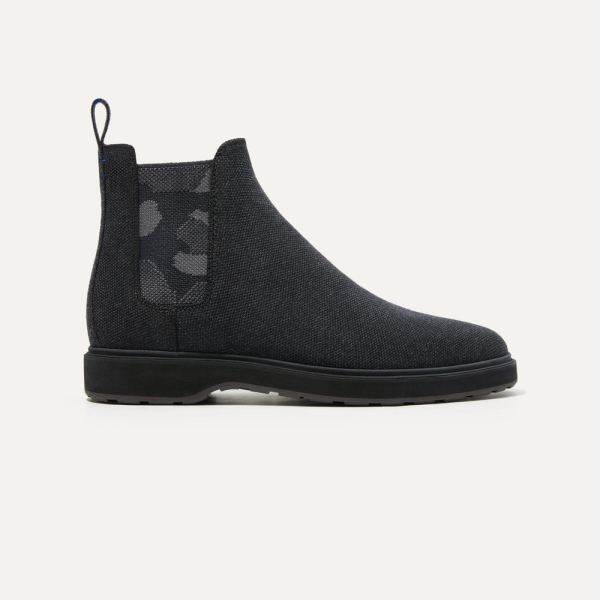 The Merino Chelsea Boot-Granite Black Men's Rothys Shoes