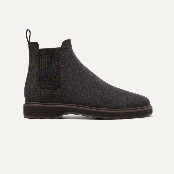 The Merino Chelsea Boot-Dark Chocolate Men's Rothys Shoes