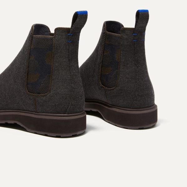 The Merino Chelsea Boot-Dark Chocolate Men's Rothys Shoes