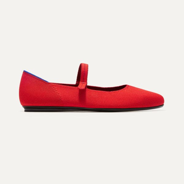 The Square Mary Jane-Flame Women's Rothys Shoes