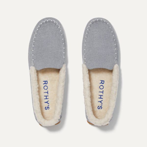 The Merino Slipper-Glacier Grey Women's Rothys Shoes