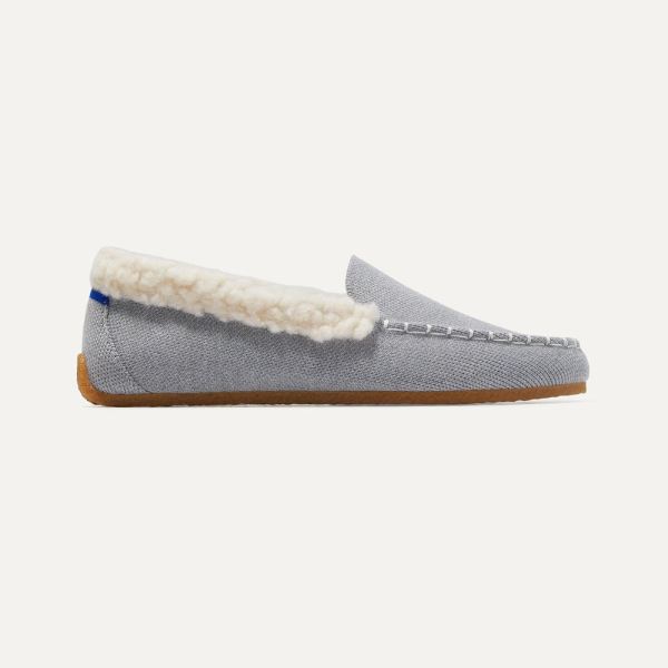 The Merino Slipper-Glacier Grey Women's Rothys Shoes