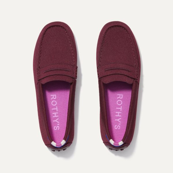 The Driver-Burgundy Women's Rothys Shoes