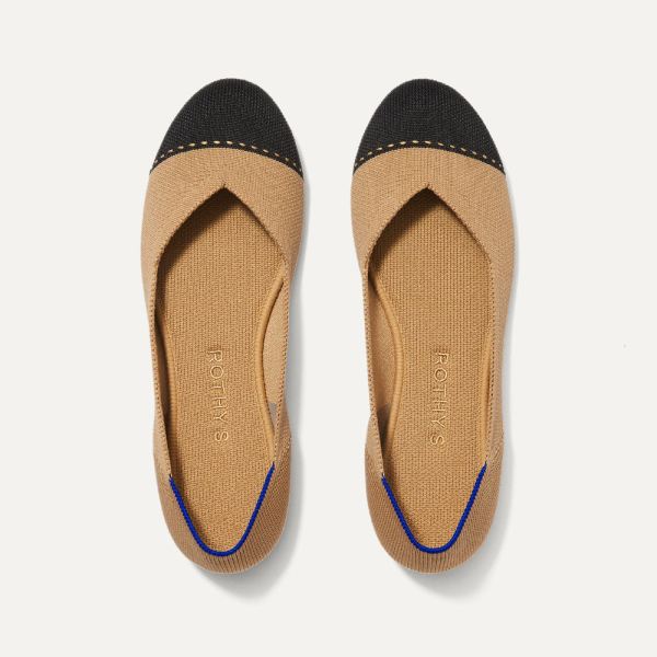 The Flat-Camel Captoe Women's Rothys Shoes