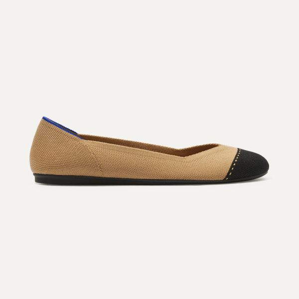 The Flat-Camel Captoe Women's Rothys Shoes