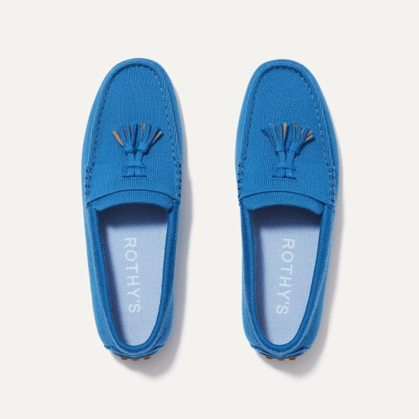 The Merino Tassel Driving-Azul Men's Rothys Shoes