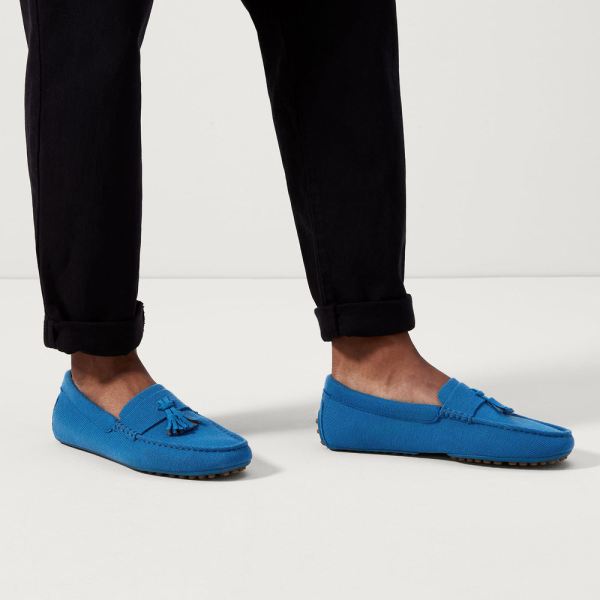 The Merino Tassel Driving-Azul Men's Rothys Shoes