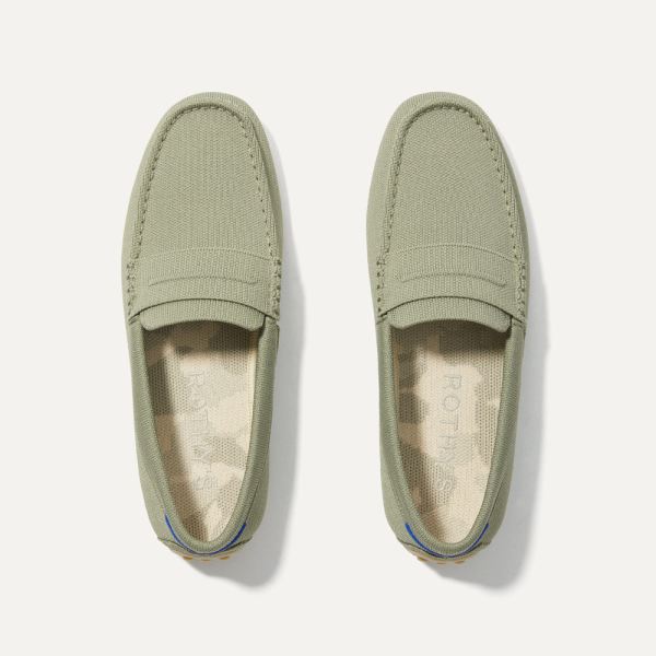 The Driving Loafer-Pistachio Men's Rothys Shoes