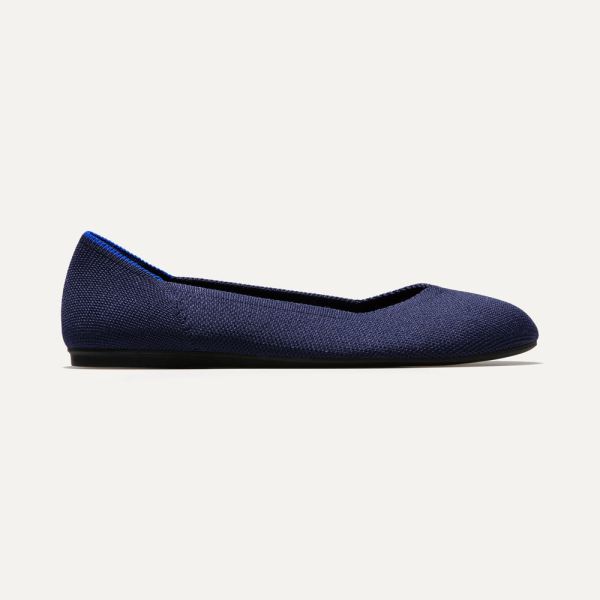 The Flat-Maritime Navy Women's Rothys Shoes