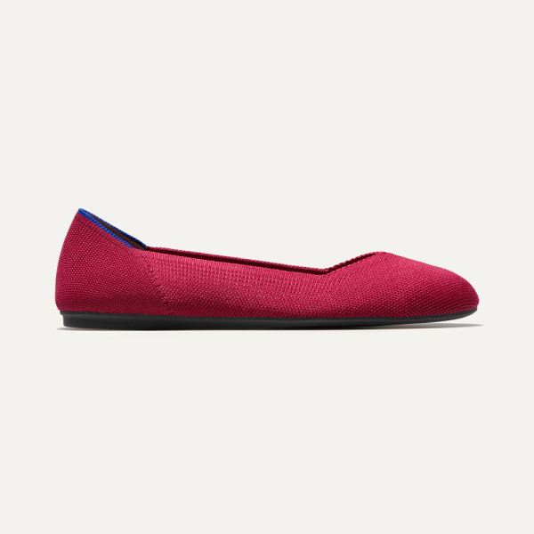 The Flat-Scooter Red Women's Rothys Shoes