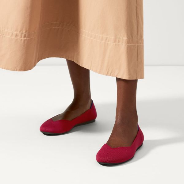 The Flat-Scooter Red Women's Rothys Shoes