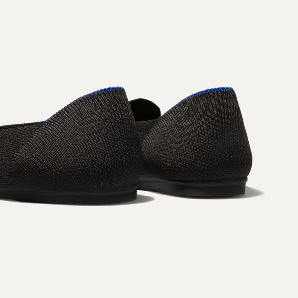 The Loafer-Black Solid Women's Rothys Shoes