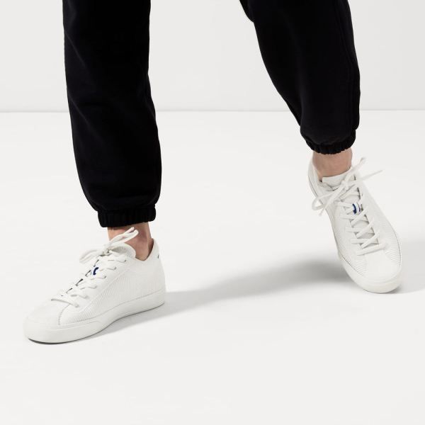 The Lace Up-Bright White Women's Rothys Shoes