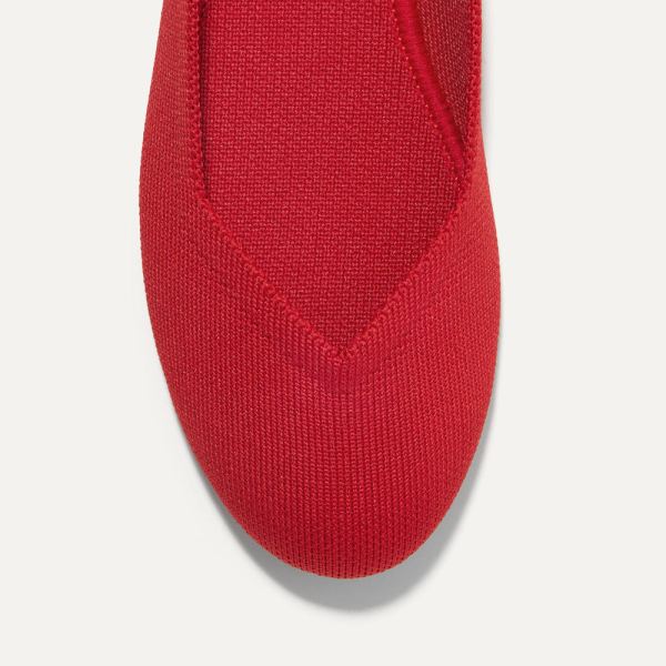 The Flat-Bright Red Women's Rothys Shoes