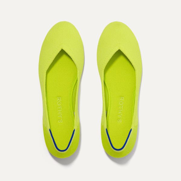 The Flat-Lemon Lime Women's Rothys Shoes