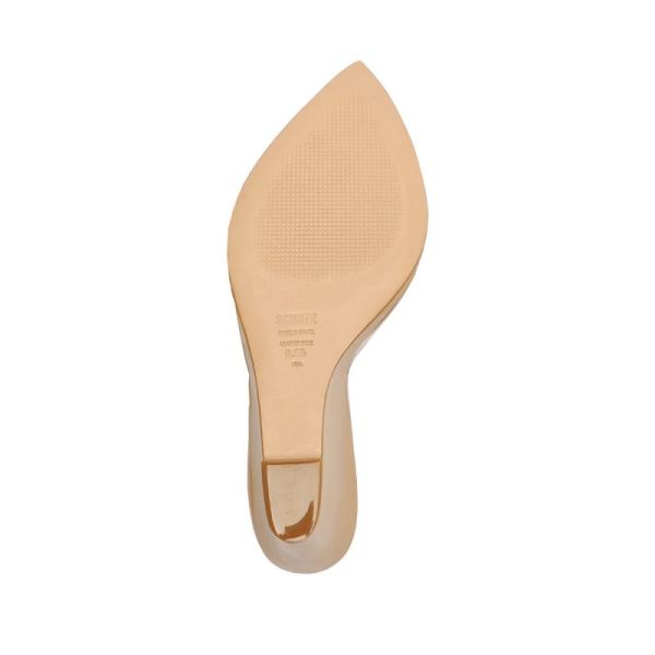 Schutz | Women's Luci Vinyl&Nappa Leather Sandal-Light Beige