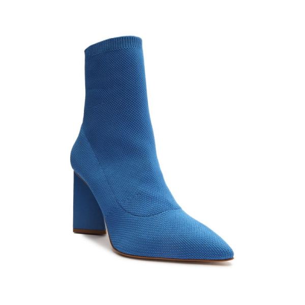 Schutz | Women's Marila Knit Bootie-True Blue